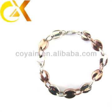 Beautiful stainless steel jewelry women hand bracelets with gold plating